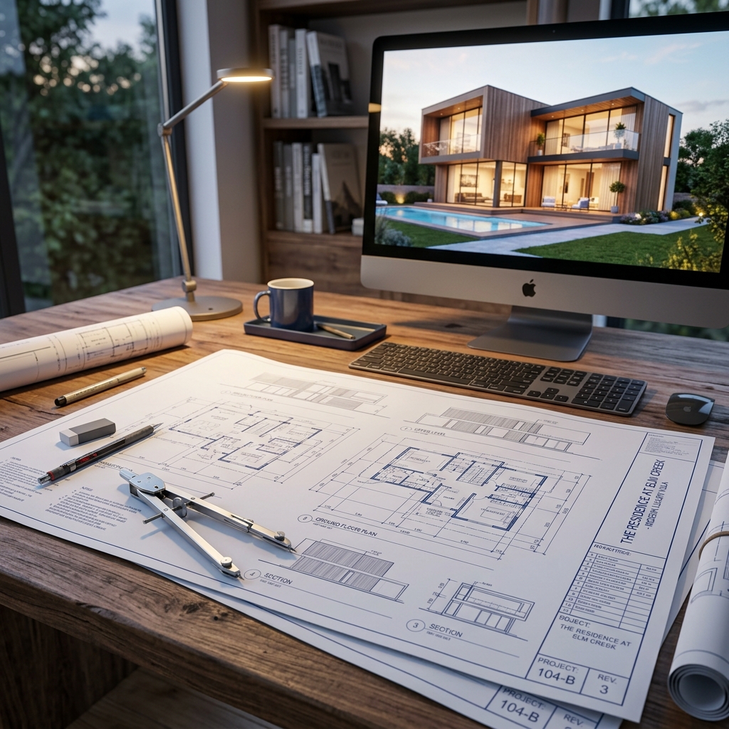 Architectural Blueprints and Technical Drafting Tools